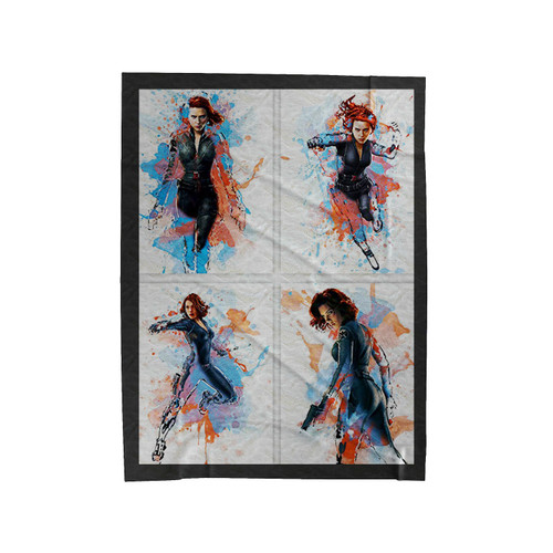 Black Widow Colourfull Velveteen Blanket