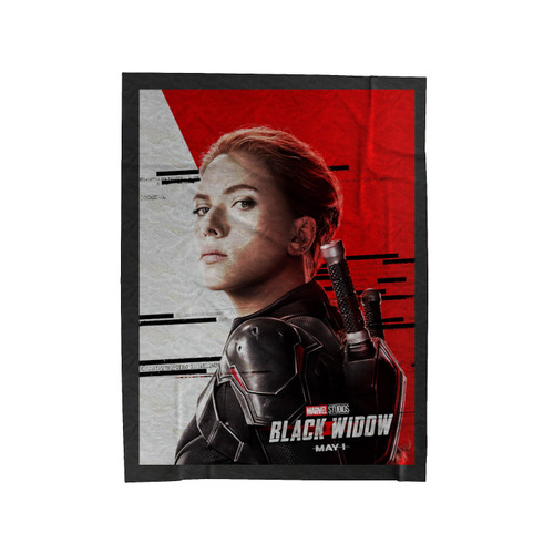 Black Widow Natasha Romanoff Character Poster 2020 Scarlett Johansson Marvel Comic Movie Velveteen Blanket