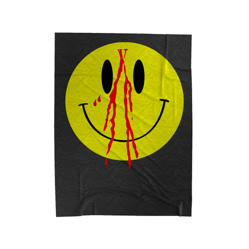 Bleeding Smiley Face Vlone Velveteen Blanket