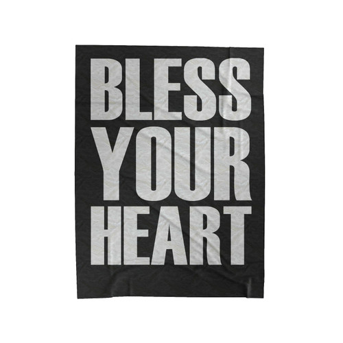 Bless Your Heart Velveteen Blanket