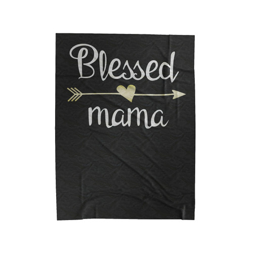 Blessed Mama Arrow Velveteen Blanket
