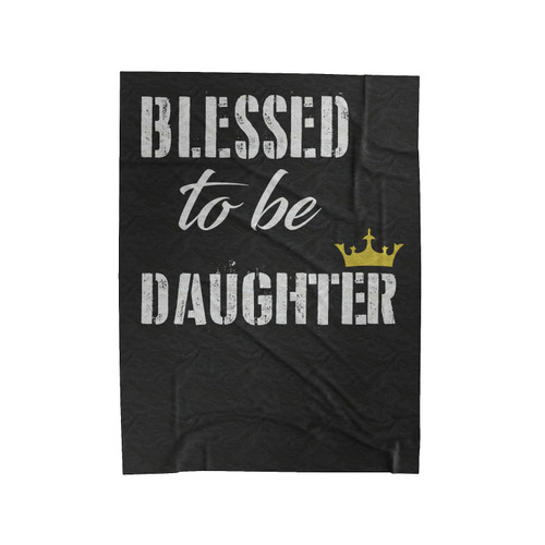 Blessed To Be Her Mom Her Daughter 2 Velveteen Blanket