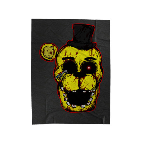 Bloody Golden Freddy Fnaf Velveteen Blanket