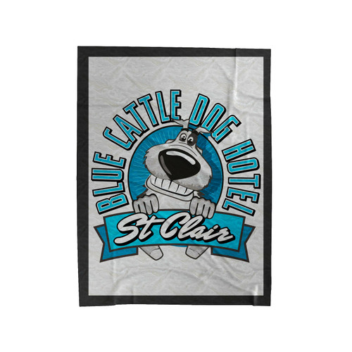 Blue Cattle Dog Hotel Velveteen Blanket