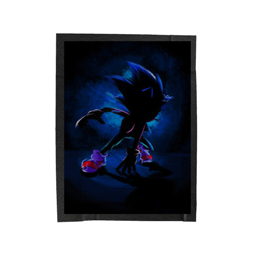 Blue Streak Sonic Velveteen Blanket