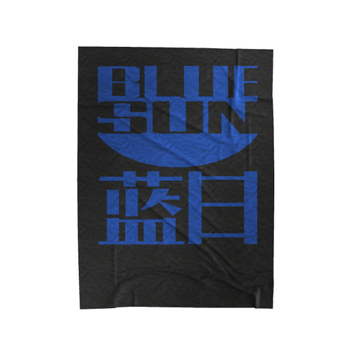 Blue Sun Logo Velveteen Blanket