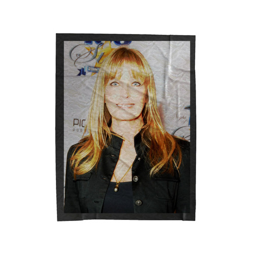 Bo Derek Smiley Velveteen Blanket