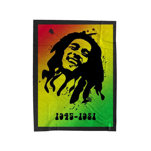 Bob Marley 1945 1981 Velveteen Blanket