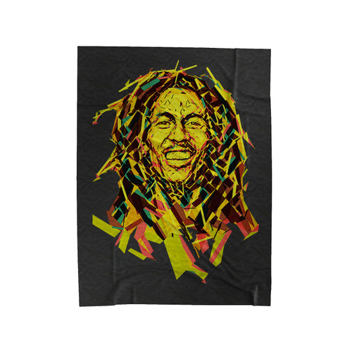 Bob Marley Reggae Mosaic Velveteen Blanket