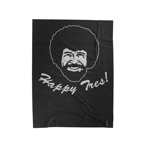 Bob Ross Happy Trees Velveteen Blanket