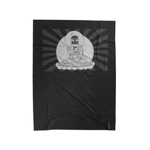 Boba Fett Buddha Star Wars Funny Velveteen Blanket
