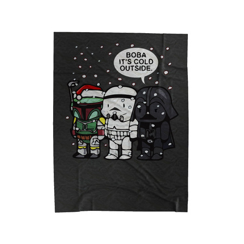 Boba Its Cold Outside Velveteen Blanket