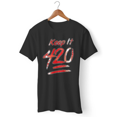 Keep It 420 Marijuana Leaf Men T Shirt