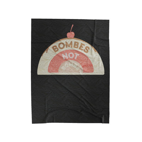 Bombes Not Bombs Anti War World Peace Political Velveteen Blanket