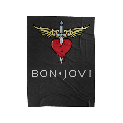 Bon Jovi Logo Velveteen Blanket