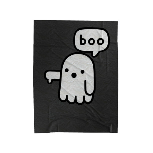 Boo Ghost Of Disapproval Velveteen Blanket
