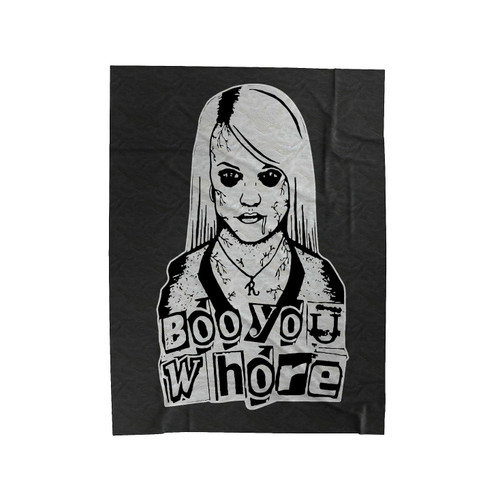 Boo You Whore Zombie Regina George Halloween Velveteen Blanket