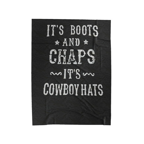 Boots Chaps And Cowboy Hatscountry Concert Garth Brooks Velveteen Blanket