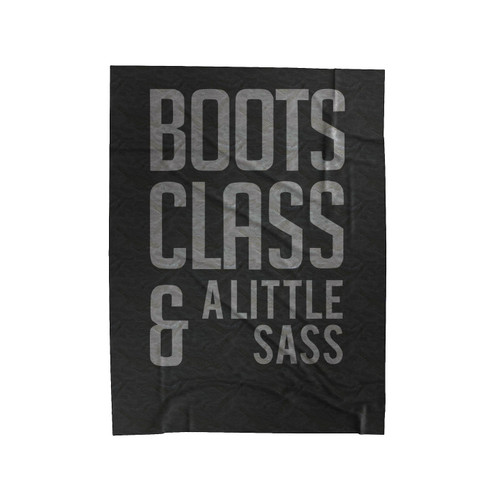 Boots Class & A Little Sass Velveteen Blanket