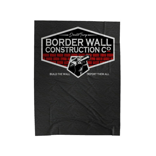 Border Wall Construction 2 Velveteen Blanket