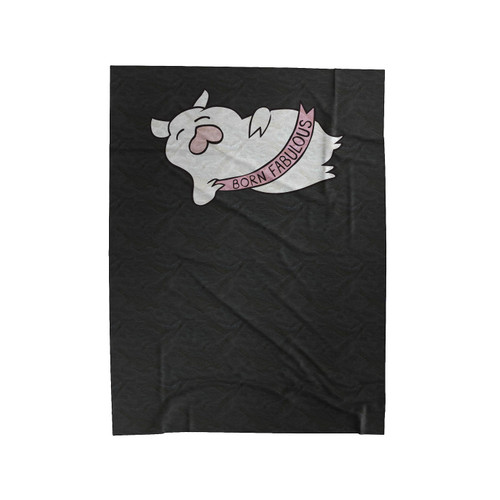 Born Fabulous Pig Piggy Kawaii Velveteen Blanket