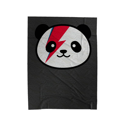 Bowie X Panda Mashup Velveteen Blanket