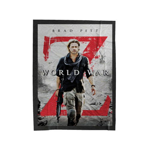 Brad Pitt Movie World War Velveteen Blanket