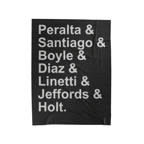 Brooklyn 99 Names Velveteen Blanket