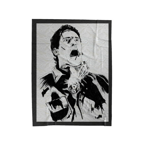 Bruce Campbell Evil Dead Velveteen Blanket