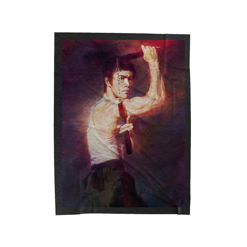 Bruce Lee Art Velveteen Blanket