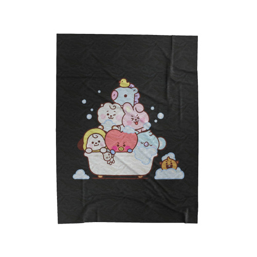 Bt21 Group Velveteen Blanket