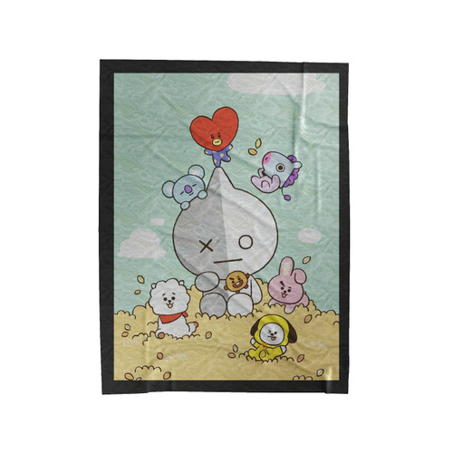 Bt21 Group Kpop Velveteen Blanket