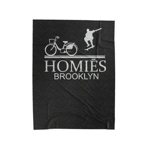 Btf Homies Brooklyn Inspired Logo Infamous Parody Velveteen Blanket