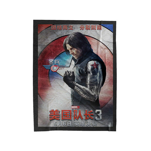Bucky Barnes Winter Soldier Velveteen Blanket