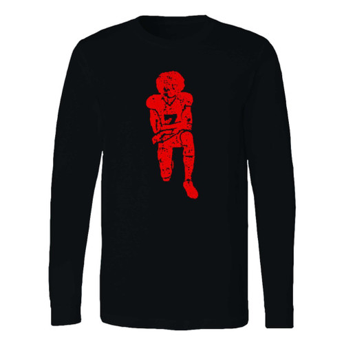 This classic fit colin kaepernick kneeling anthem flag protes 2 long sleeve shirt is casually elegant and very comfortable. With fine quality print to make one stand out, it's a perfect fit for every occasion.
