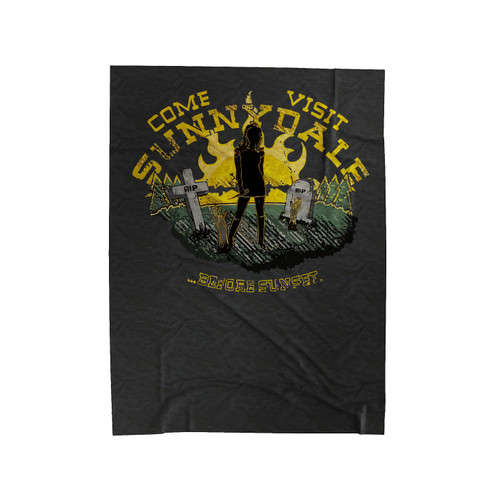 Buffy The Vampire Slayer Sunnydale Come Visit Sunnydale 1 Velveteen Blanket