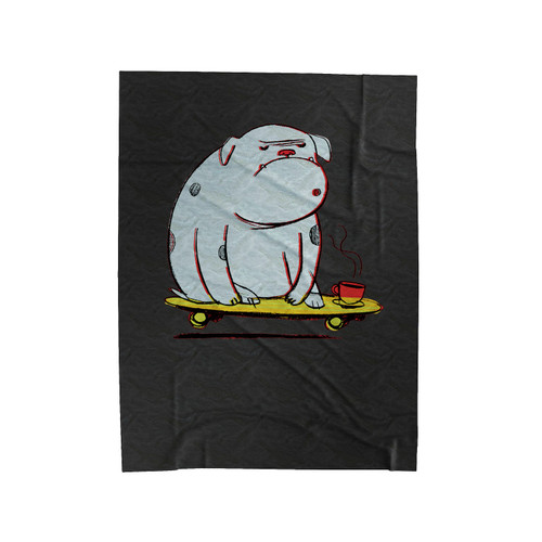 Bulldog Velveteen Blanket