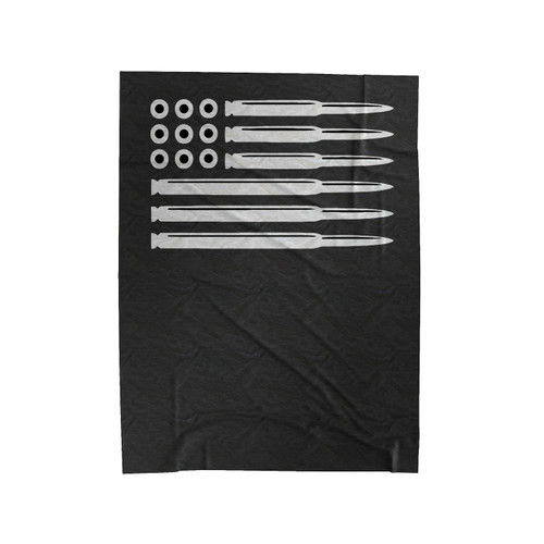 Bullet Flag Murica Patriotic Velveteen Blanket