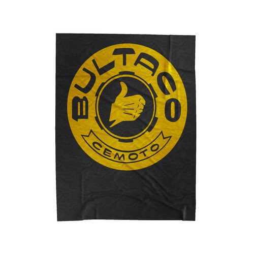 Bultaco Logo Velveteen Blanket