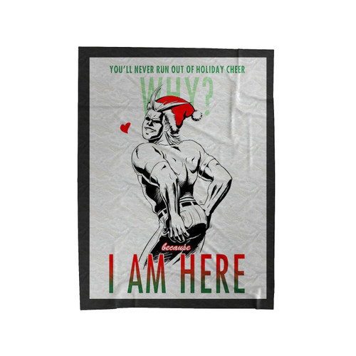 Butt Might Parody Christmas Velveteen Blanket