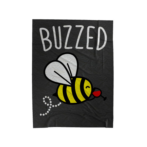 Buzzed Wine Bee Velveteen Blanket