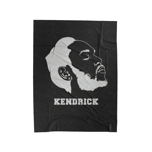 Bw Portrait Of Kendrick Lamar Velveteen Blanket