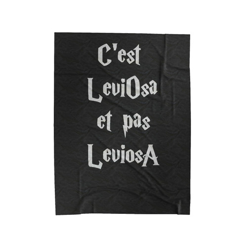 C'Est Leviosa Et Pas Leviosa Velveteen Blanket
