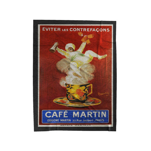 Cafe Martin Velveteen Blanket