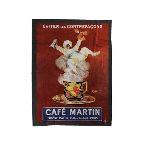 Cafe Martin Vintage Velveteen Blanket