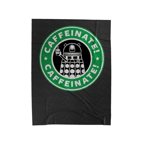 Caffeinate Logo Velveteen Blanket