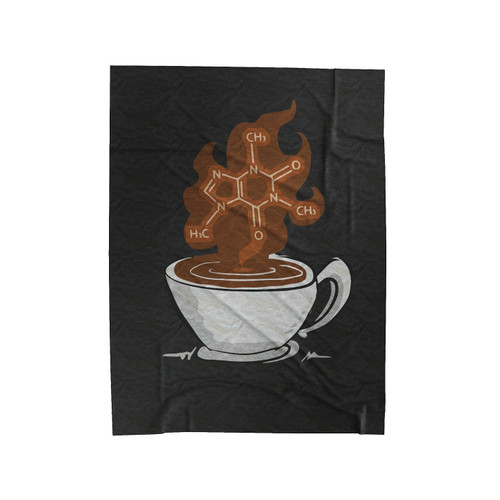 Caffeine Molecule Funny Science Chemistry Velveteen Blanket