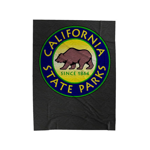 California State Parks Badge Velveteen Blanket