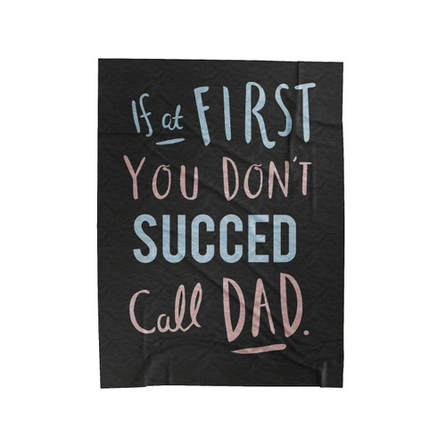 Call Dad Father's Day Velveteen Blanket