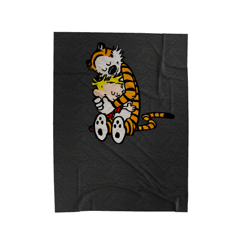 Calvin & Hobbes The Hug Colorful Velveteen Blanket